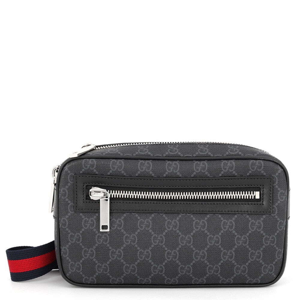 Gucci GG Supreme Small Belt Bag 792094 GUCCI Handbag Men's Black